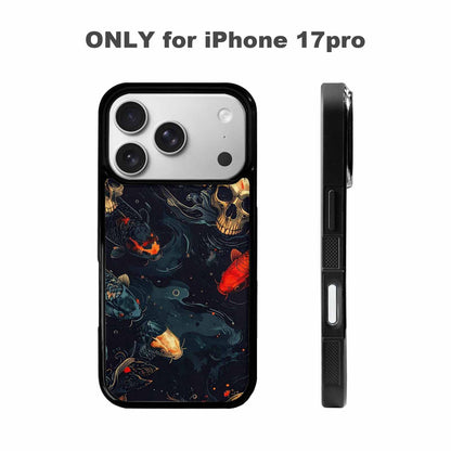 iPhone 17 Pro Case — Skull Dark Art Gothic Print Gothic, Custom Art Phone Cover