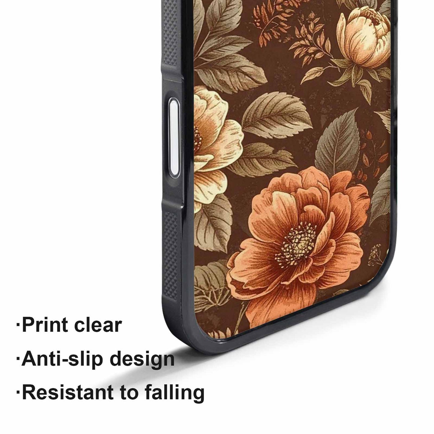 iPhone 17 Pro Case — Vintage Botanical Art Pattern Floral, Personalized Phone Case