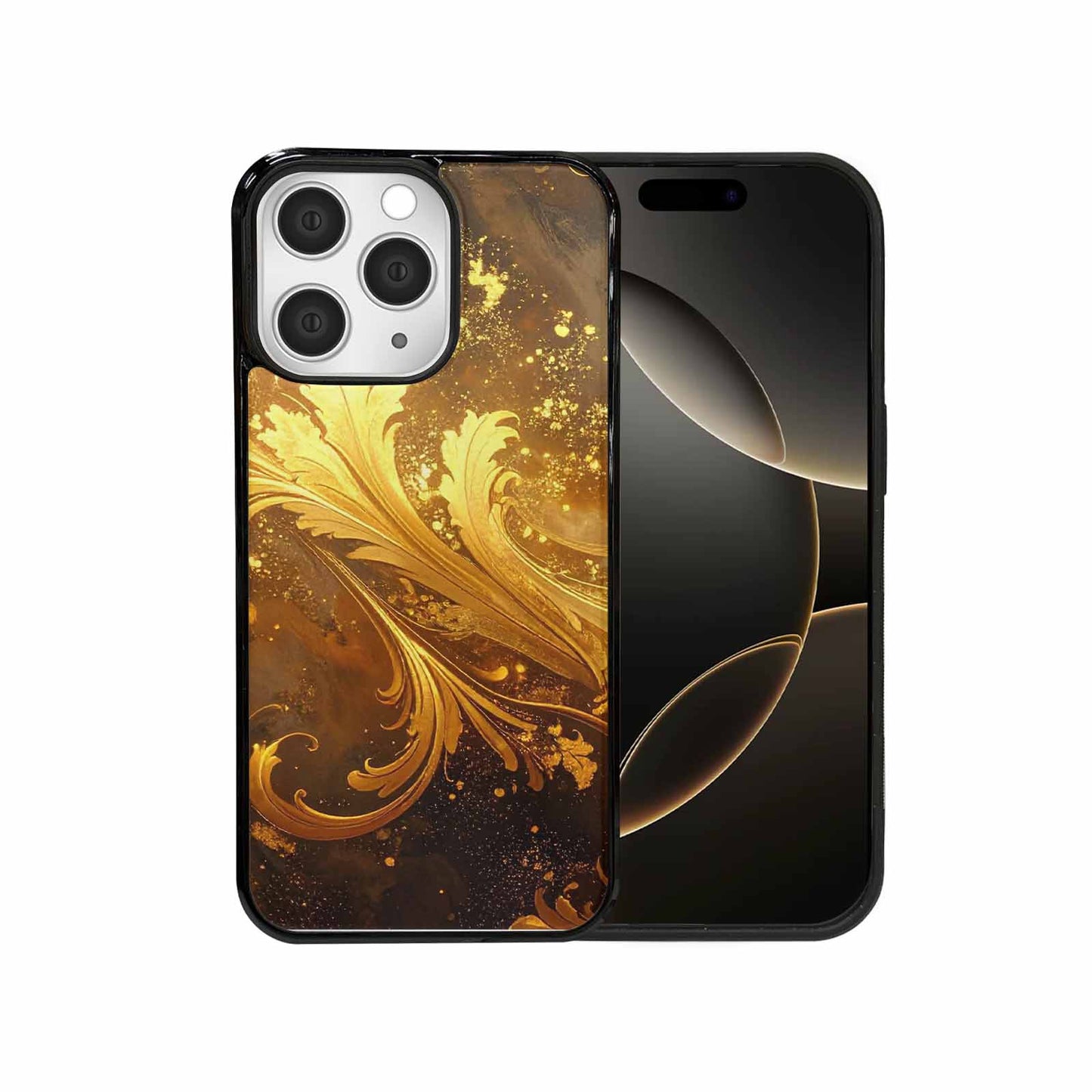 iPhone 15 Pro Max Case — Klimt Gold Leaf Artwork Pattern, Unique Phone Case Design