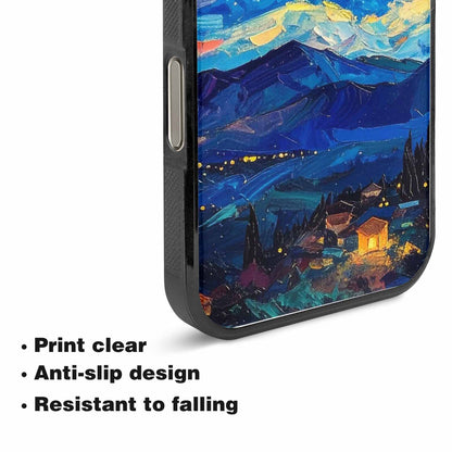 iPhone 15 Pro Max Case — Starry Night Van Gogh Paint Art, Custom Phone Case