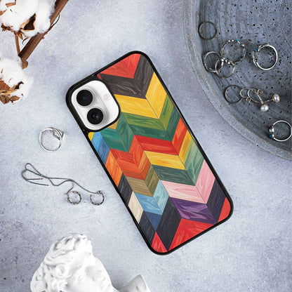 iPhone 16 Plus Case — Progress Pride Flag Color Theme Small, Custom Made Phone Cover