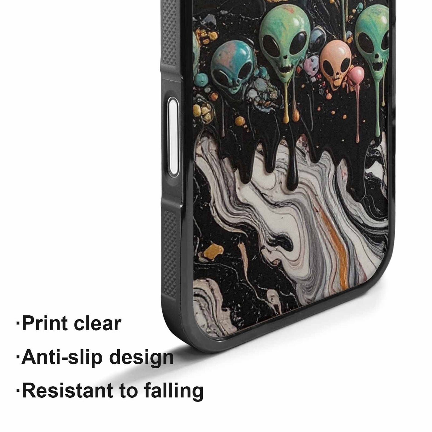 iPhone 17 Case — Aliens Marblemelting Aliens Pa Alien Scifi, Custom Phone Case