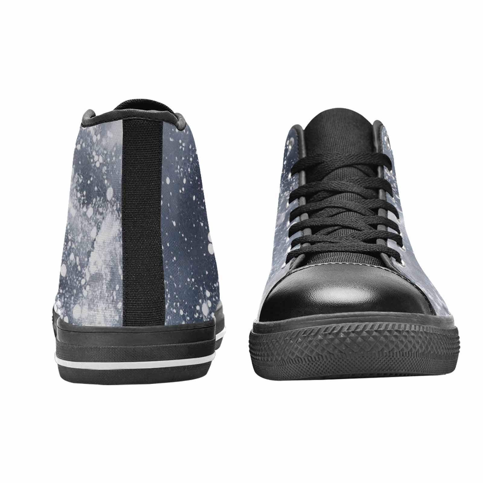 WOMEN'S Galaxy Art - High Top Canvas Grunge Custom Sneakers