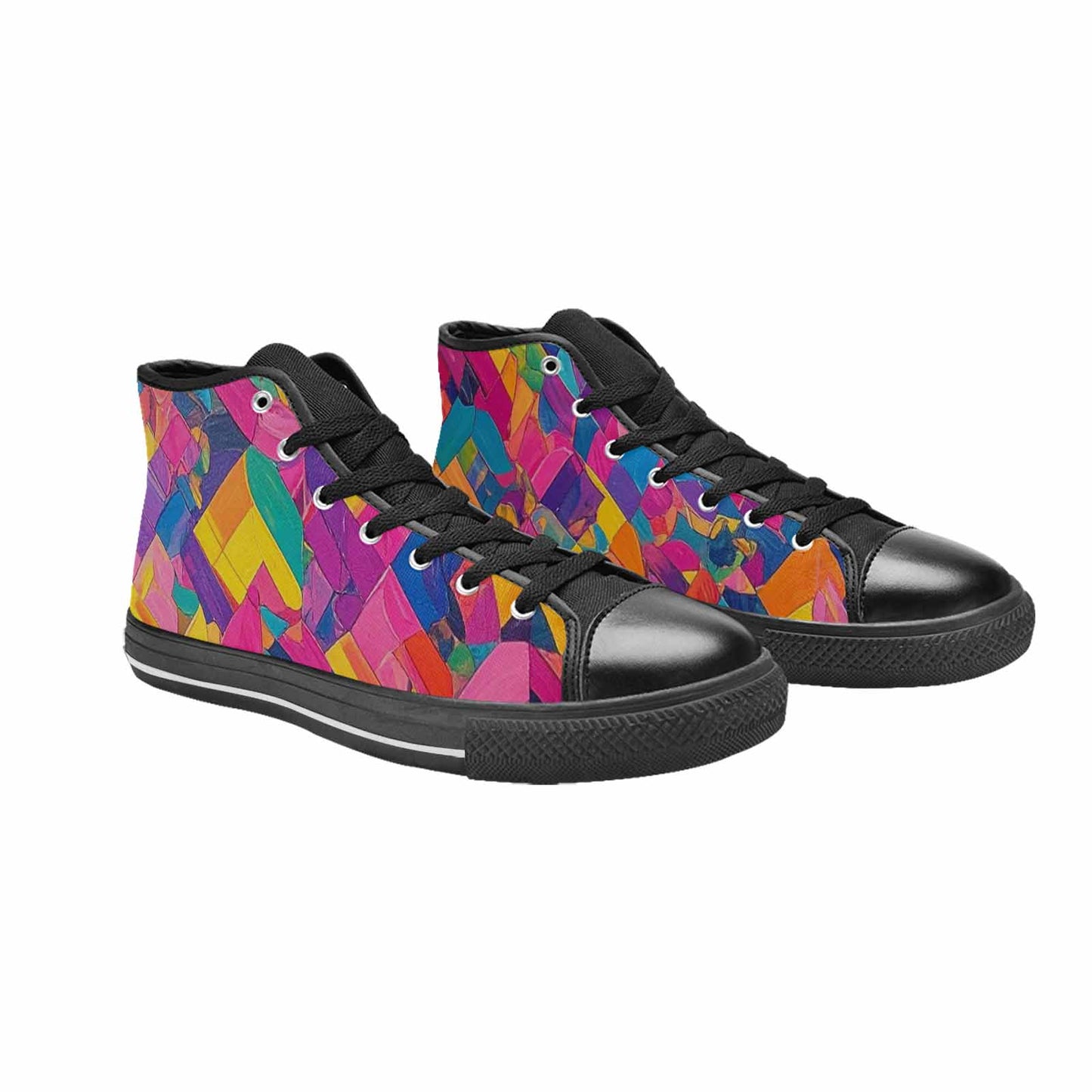 MEN'S Pansexual Flag Color High Top Canvas Y2K Sneakers
