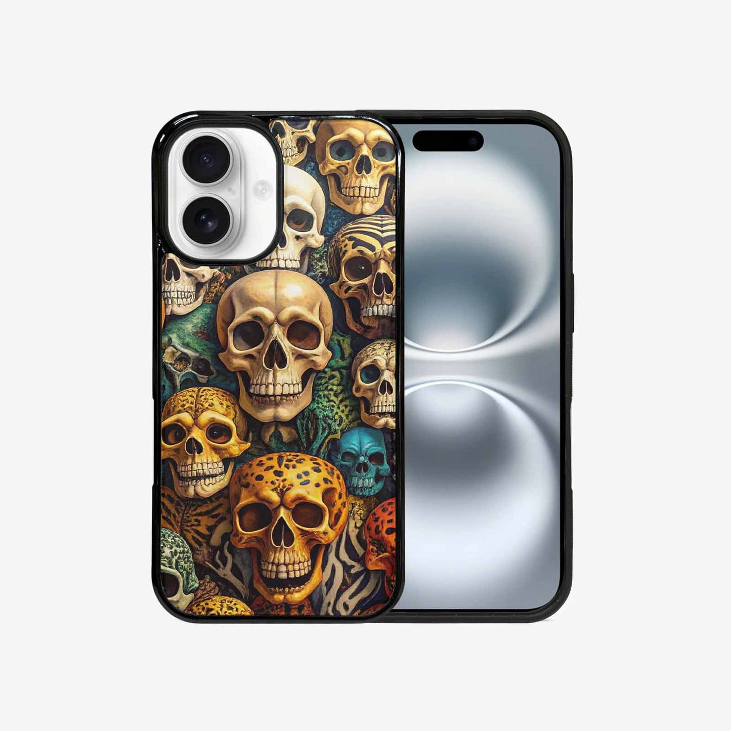 iPhone 16 Case — Skulls Animal Printskulls Patt Ekj, Customized Protective Case