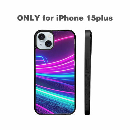 iPhone 15 Plus Case — 80s Neon Cartoon Custom, Unique Phone Case Design