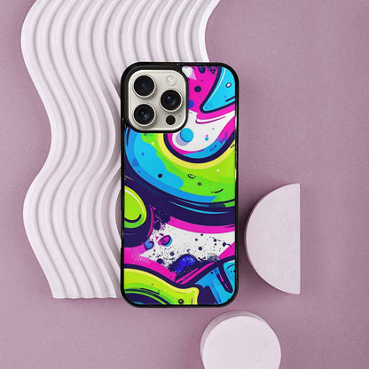 iPhone 16 Pro Max Case — Acid Wash Cartoon, Custom Art Phone Cover