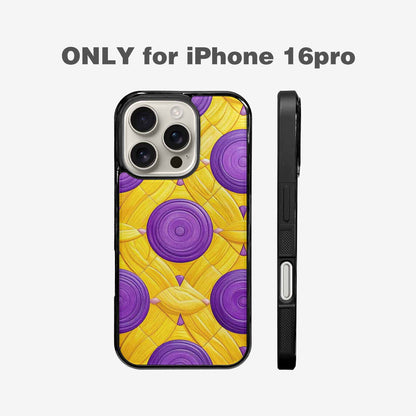 iPhone 16 Pro Case — Intersex Flag Color Theme Small Rainbow, Unique Phone Case Design