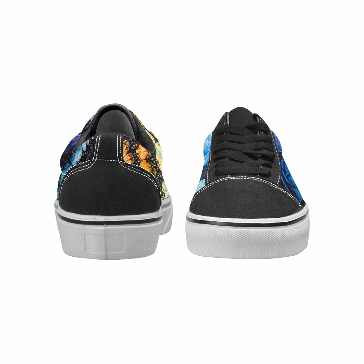 WOMEN'S Tie Lace-Up Canvas Kaleidoscope Sneakers