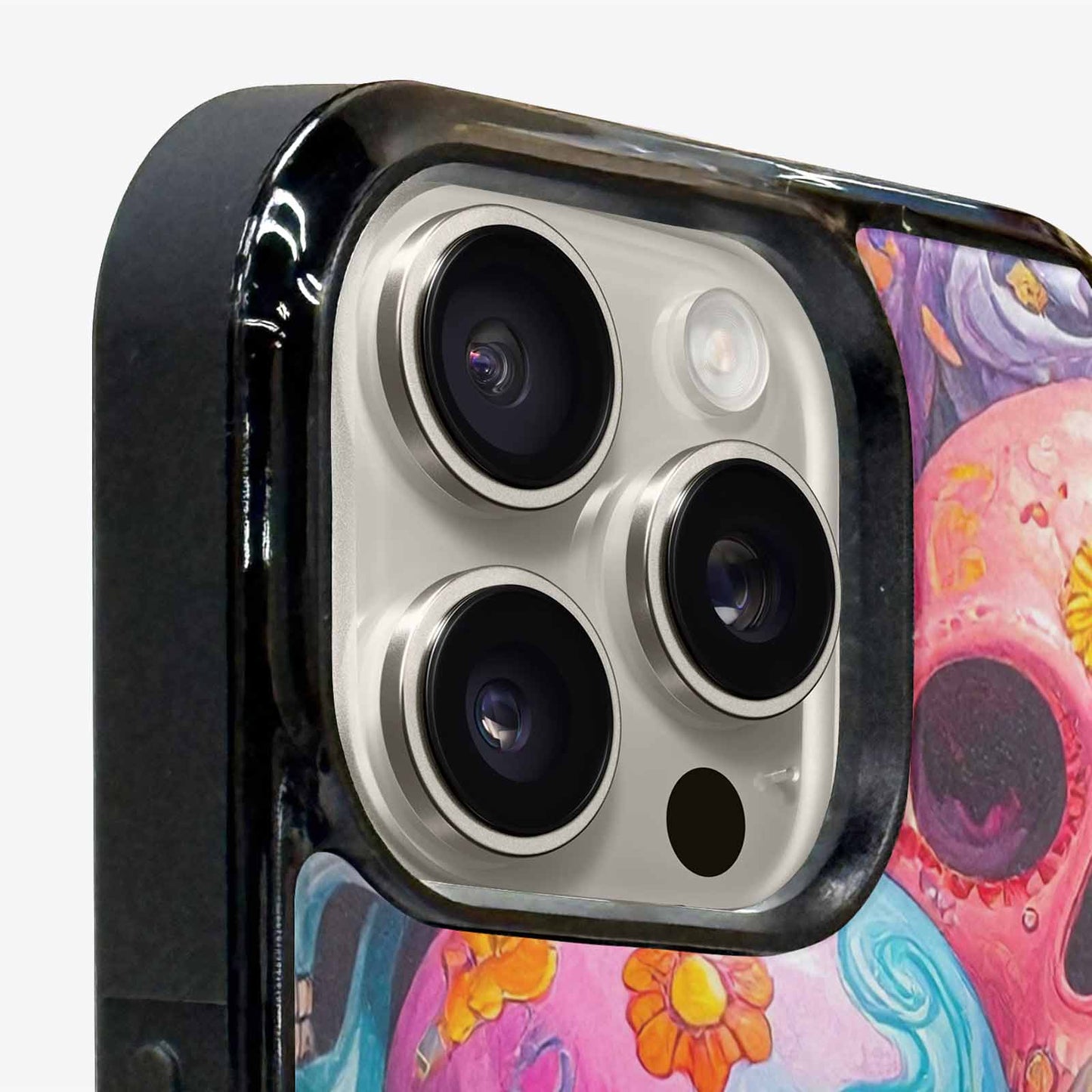 iPhone 15 Pro Max Case — Sugar Skullsmelting Sugar Skulls, Custom Made Phone Cover