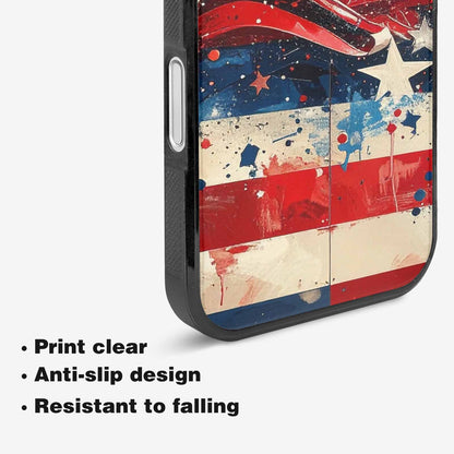 iPhone 16 Case — Patriotic Stars And Stripes American Stars, Custom Art Phone Cover