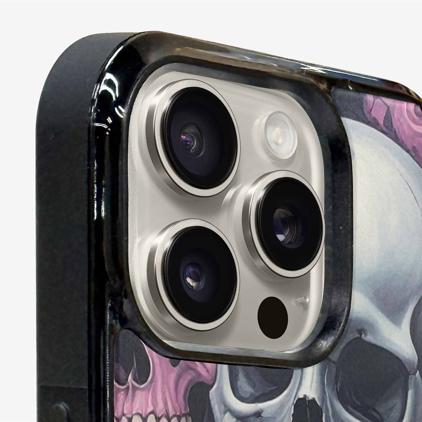 iPhone 15 Pro Max Case — Dark Black And White Color Tone, Personalized Phone Case
