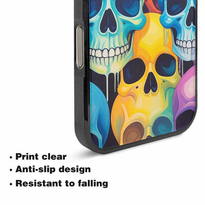 iPhone 16 Pro Max Case — Dripping Candy Skulls, Custom Phone Case