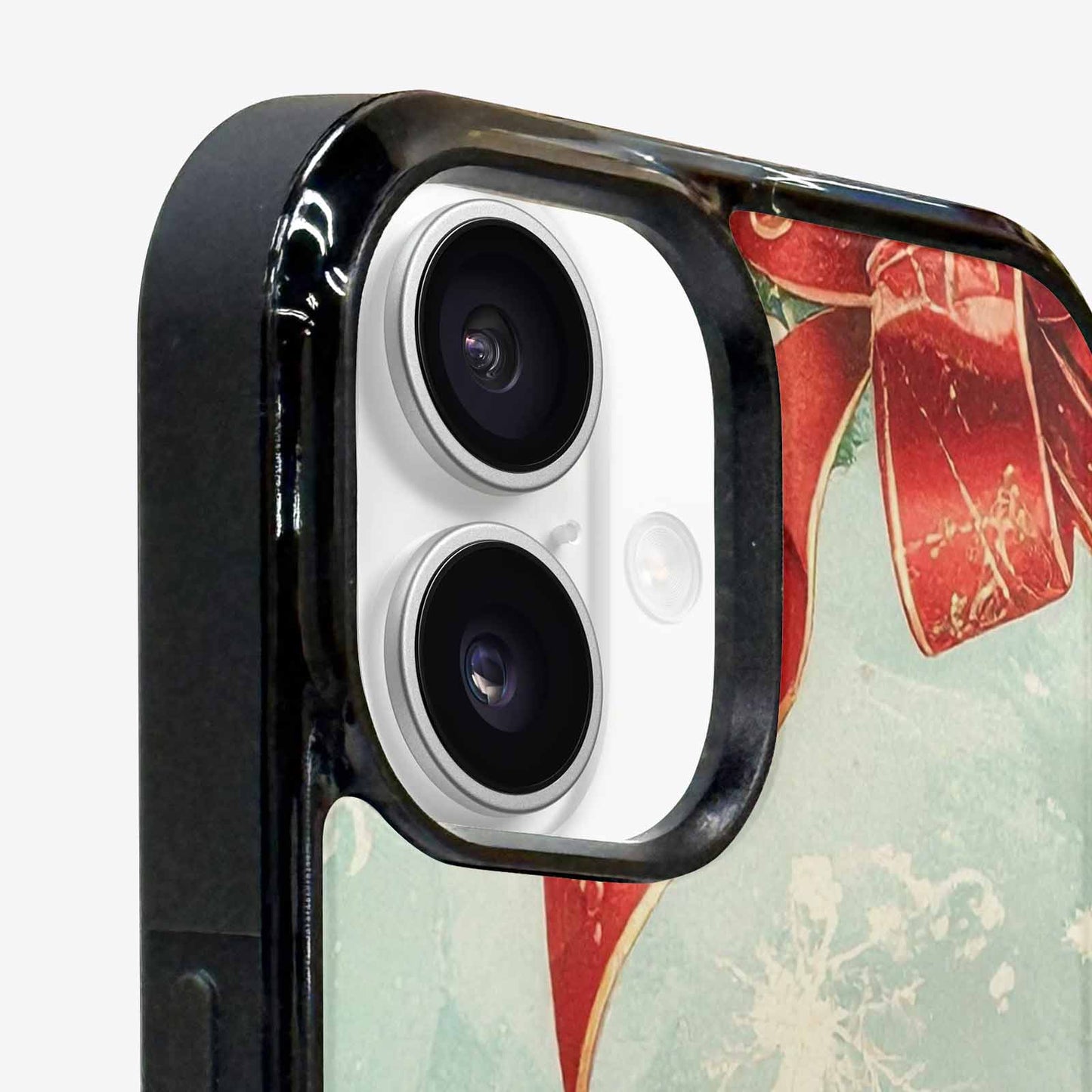 iPhone 16 Plus Case — Christmas Wrapping Paper Pattern Art Wallpaper, Custom Made Phone Cover