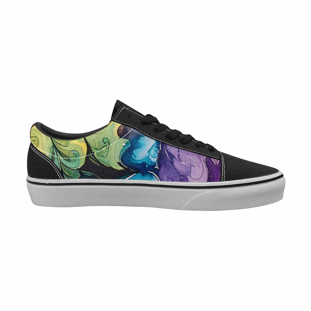 WOMEN'S Tie Lace-Up Canvas Neon Fantasy Custom Shoes