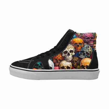 MEN'S Skulls High Top Canvas Dreamlike Custom Shoes
