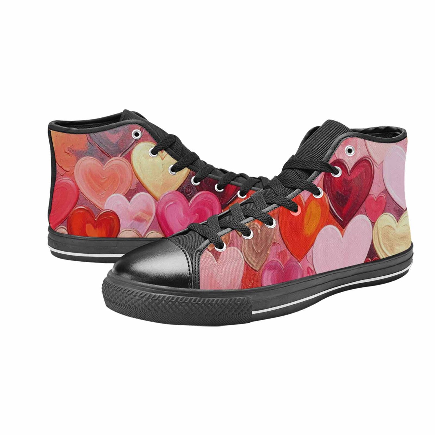MEN'S No Words Or High Top Canvas Neon Fantasy Custom Sneakers