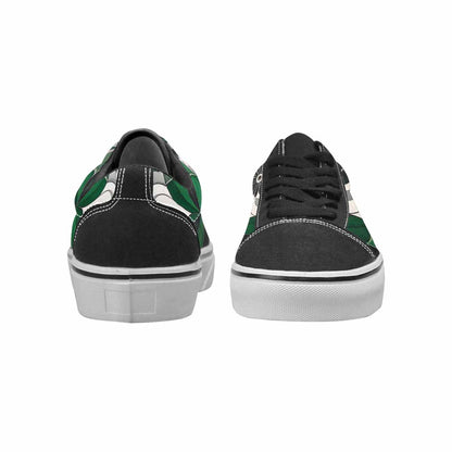 WOMEN'S Aromantic Flag Color Canvas Lace-Up Dreamcore Custom Shoes