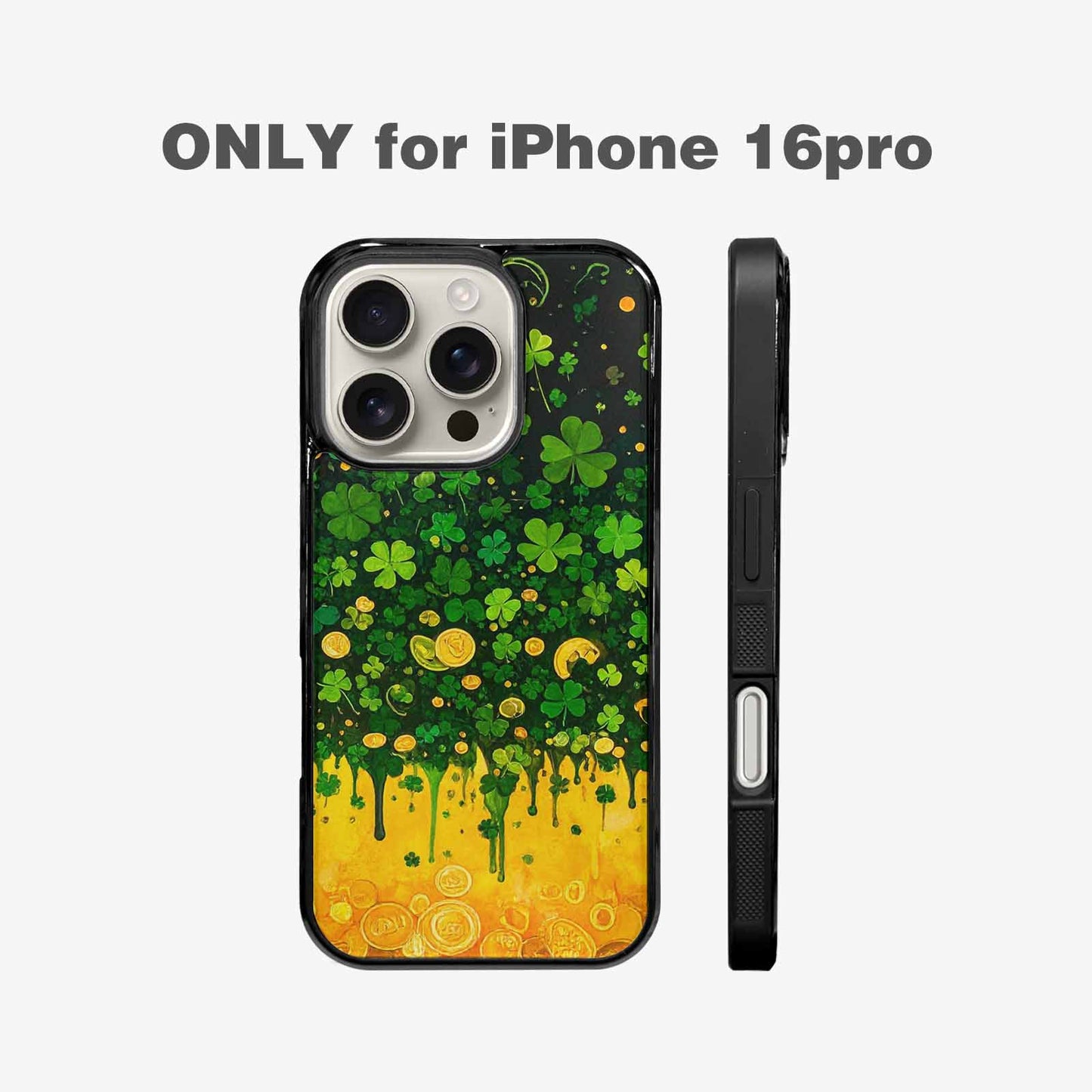 iPhone 16 Pro Case — St Patrick\'s Clover St Patrick\'s Clover, Custom Made Phone Cover