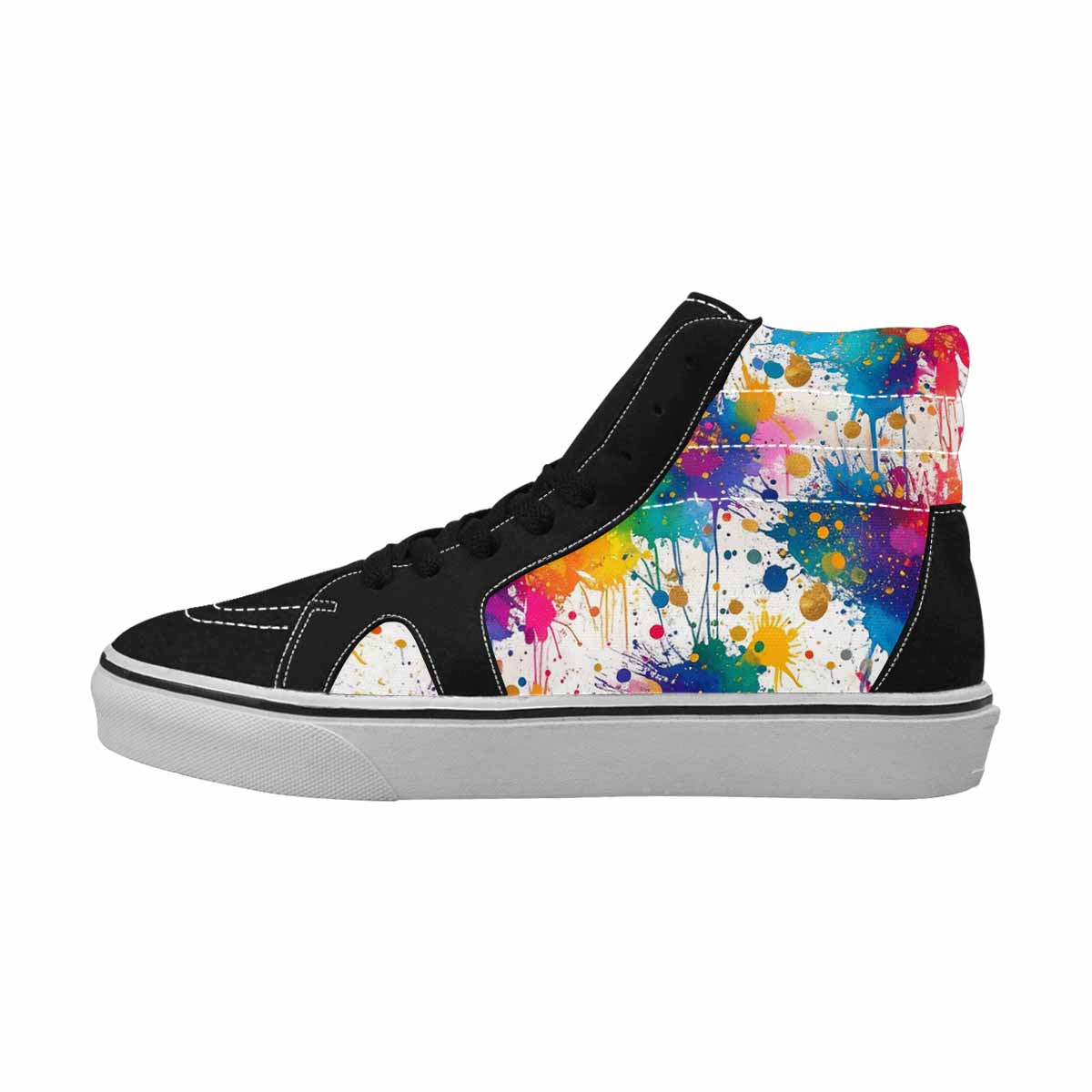 WOMEN'S Paint Splatter High Top Canvas Y2K Sneakers