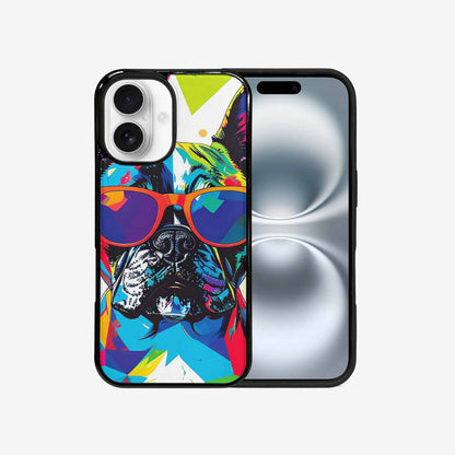 iPhone 16 Case — French Bulldog Pop Art Pattern Personalized, Customized Protective Case
