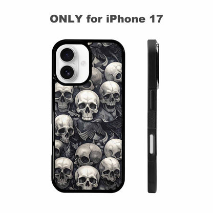 iPhone 17 Case — Skull Dark Art Gothic Print Gothic, Customized Protective Case