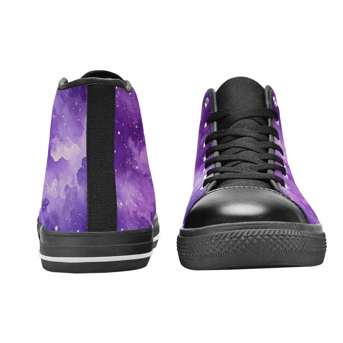WOMEN'S Galaxy Art - High Top Canvas Dark Academia Custom Shoes