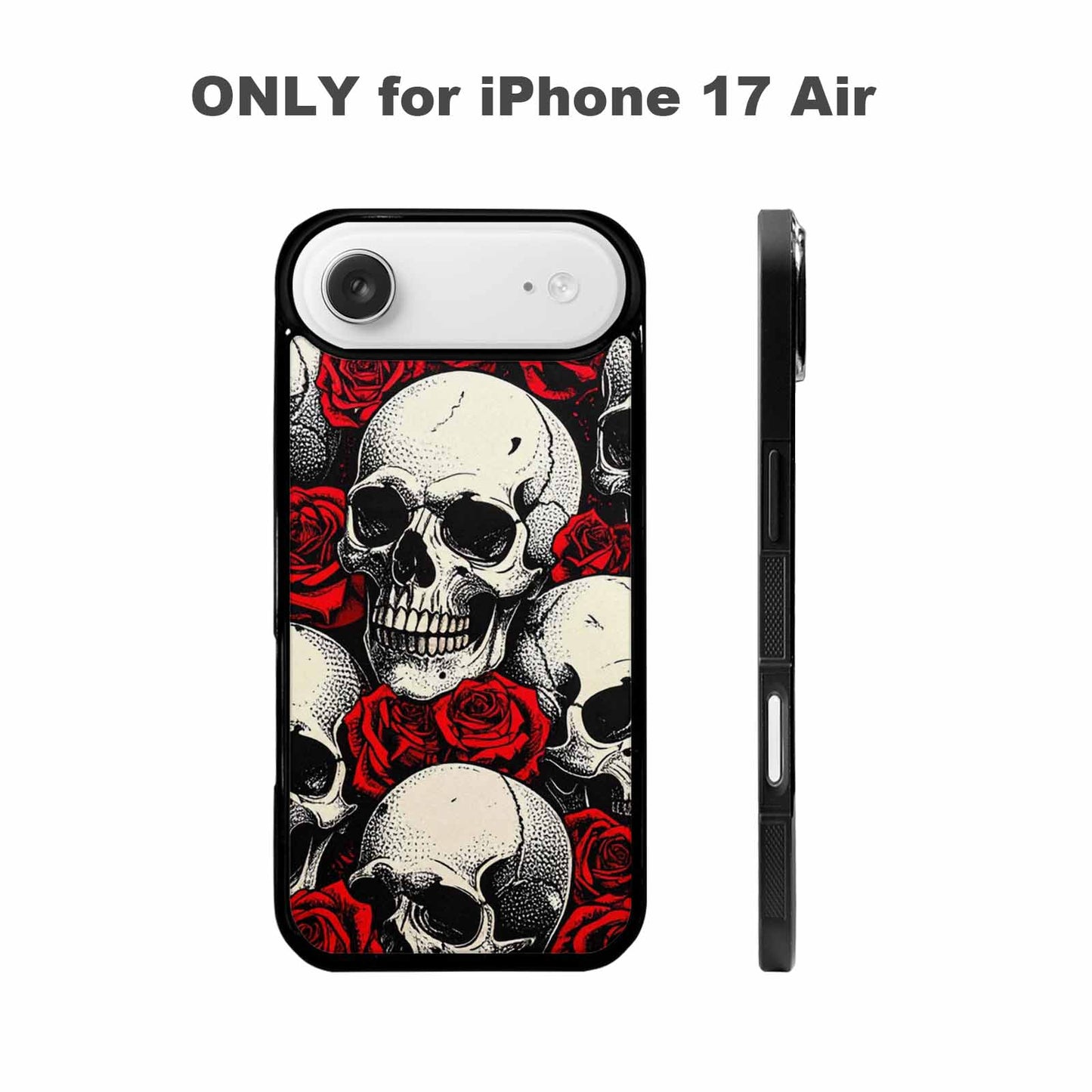 iPhone 17 Air Case — Skull Dark Art Gothic Print Gothic, Custom Designed Case Cover