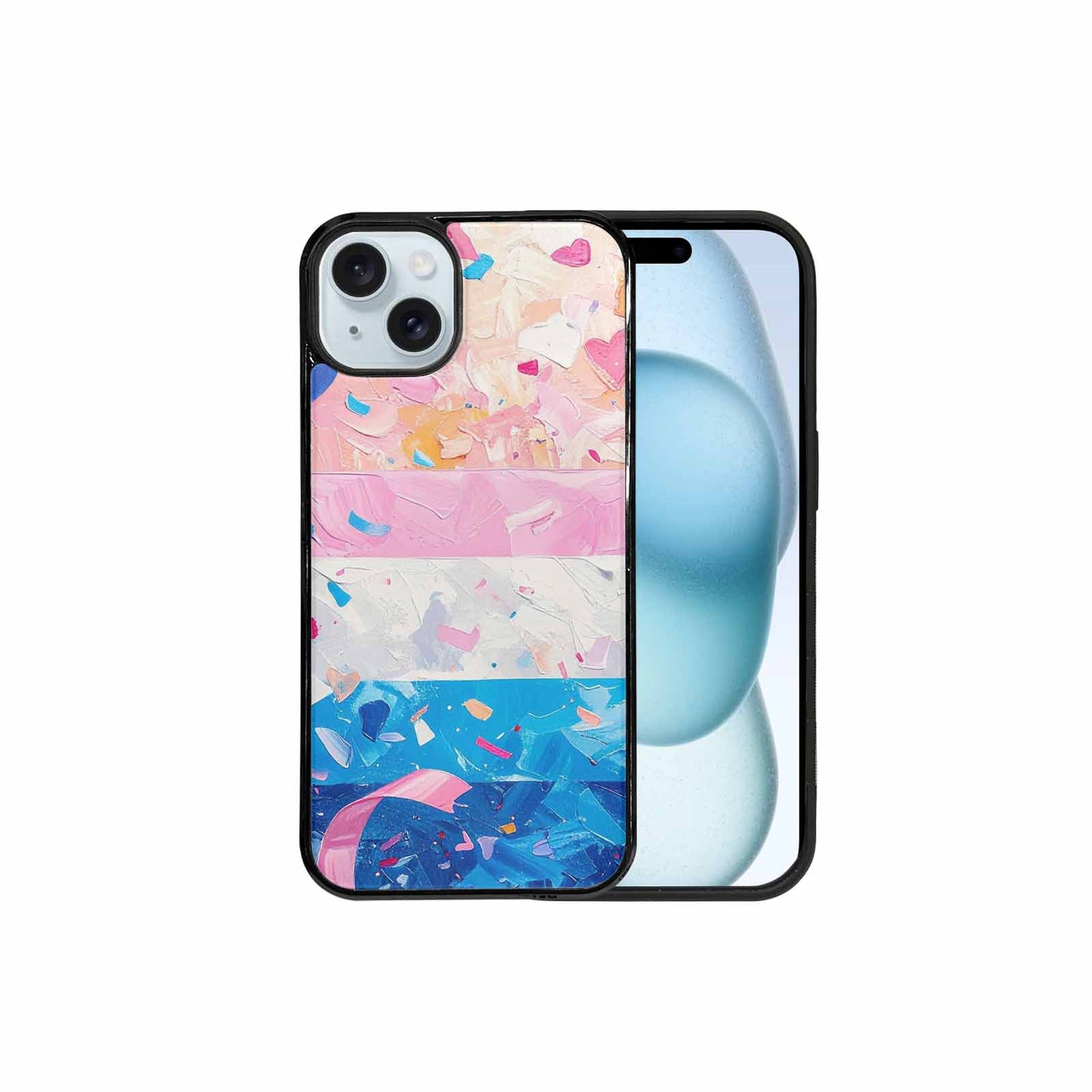 iPhone 15 Plus Case — Transgender Pride Flag Trans Pride Flag, Custom Printed Phone Case