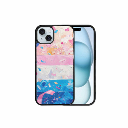iPhone 15 Plus Case — Transgender Pride Flag Trans Pride Flag, Custom Printed Phone Case