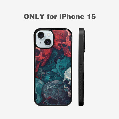 iPhone 15 Case — Marble Skull Custom, Custom Made Phone Cover