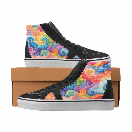 WOMEN'S Tie Dye High Top Canvas Bold Print Y2K Custom Canvas Shoes