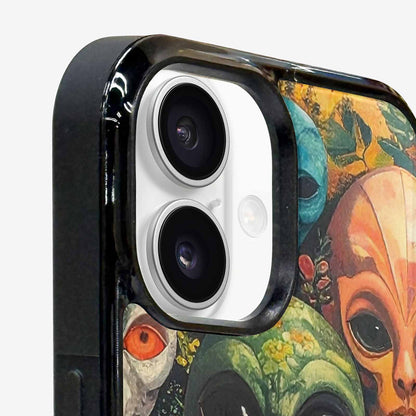 iPhone 16 Case — Aliens Pattern Hundreds Of Sma Bav, Custom Made Phone Cover