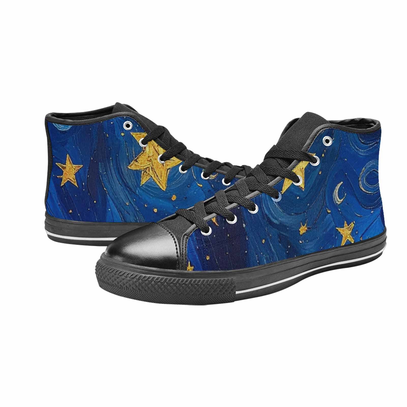 MEN'S Starry Night Galaxy High Top Canvas Y2K Sneakers
