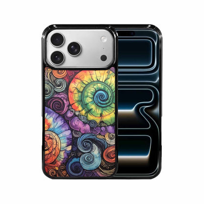 iPhone 17 Pro Max Case — Tie Dye Swirls (black Tie Dye, Unique Phone Case Design