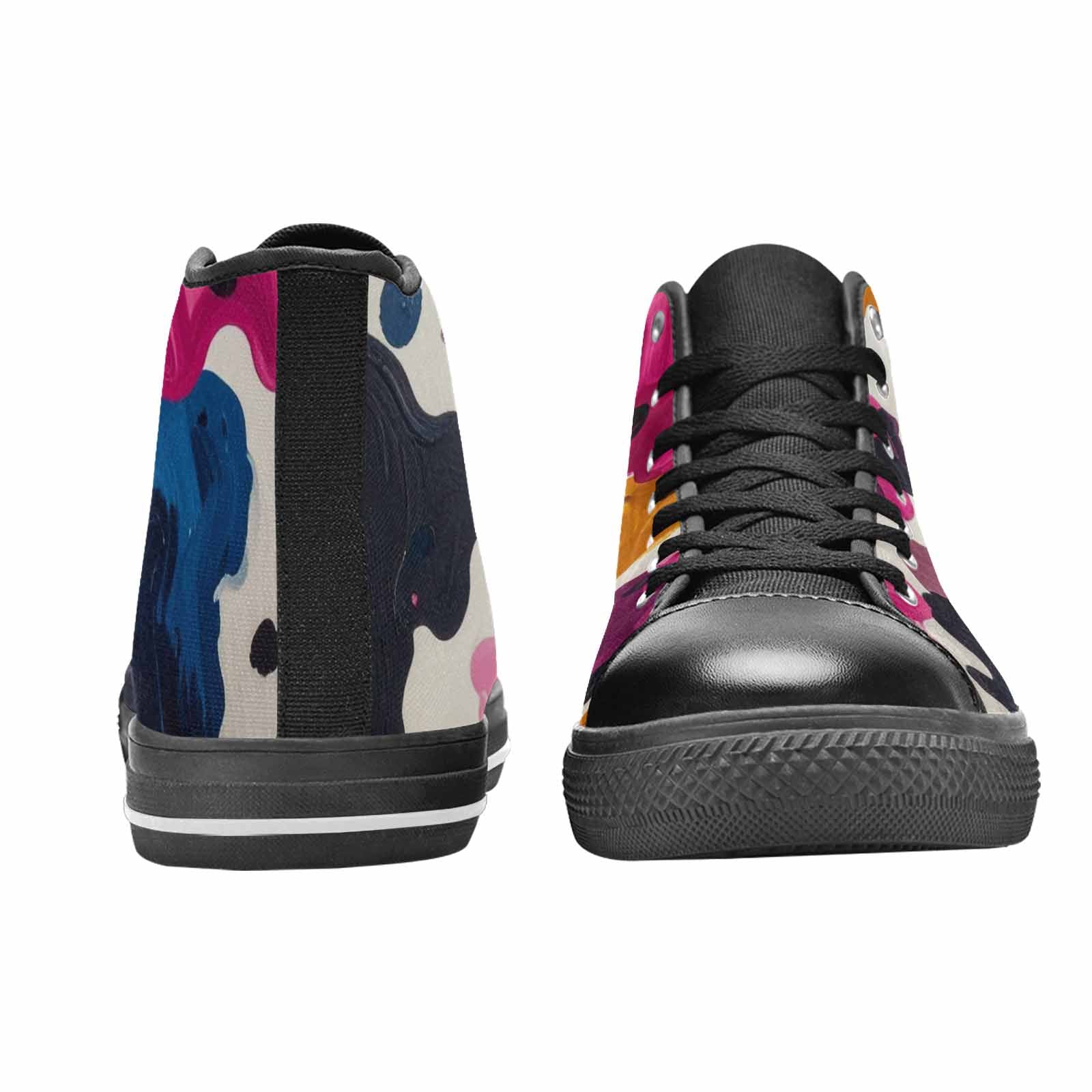MEN'S Cow Animal Print High Top Canvas Dreamcore Sneakers