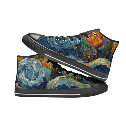 MEN'S Blend All Versions High Top Canvas Vibrant Chaos Sneakers