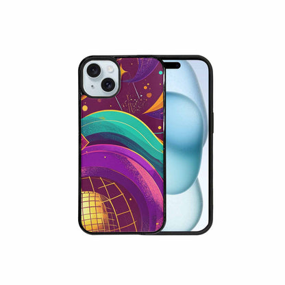 iPhone 15 Plus Case — 1970s Disco Art Pattern, Unique Phone Case Design