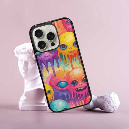 iPhone 16 Pro Case — Aliens Tie Dyemelting Aliens P, Custom Print Case Cover