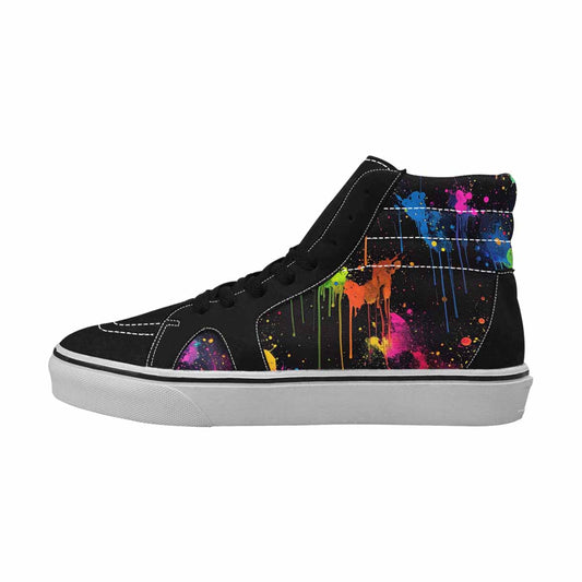 MEN'S Paint Splatter High Top Canvas Cottagecore Shoes