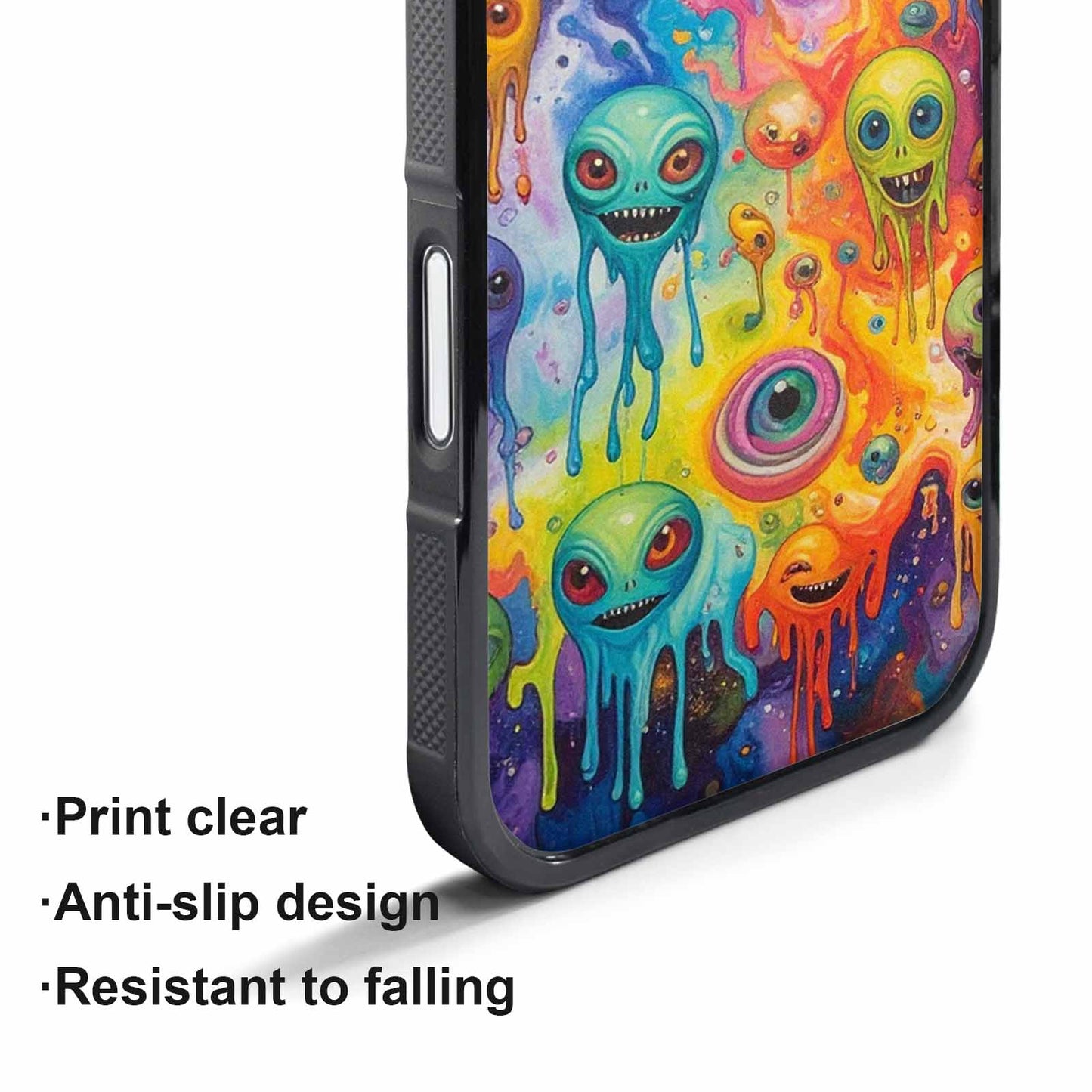 iPhone 17 Air Case — Aliens Tie Dyemelting Aliens P Tie, Customized Protective Case