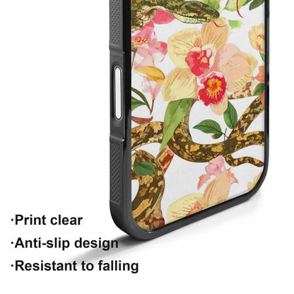iPhone 17 Case — Snakes Print Floral Seamless Floral, Custom Art Phone Cover