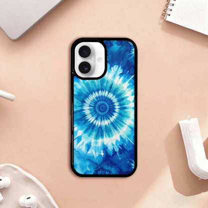 iPhone 17 Case — Tie Dye Ocean Blues Tie Dye, Custom Art Phone Cover