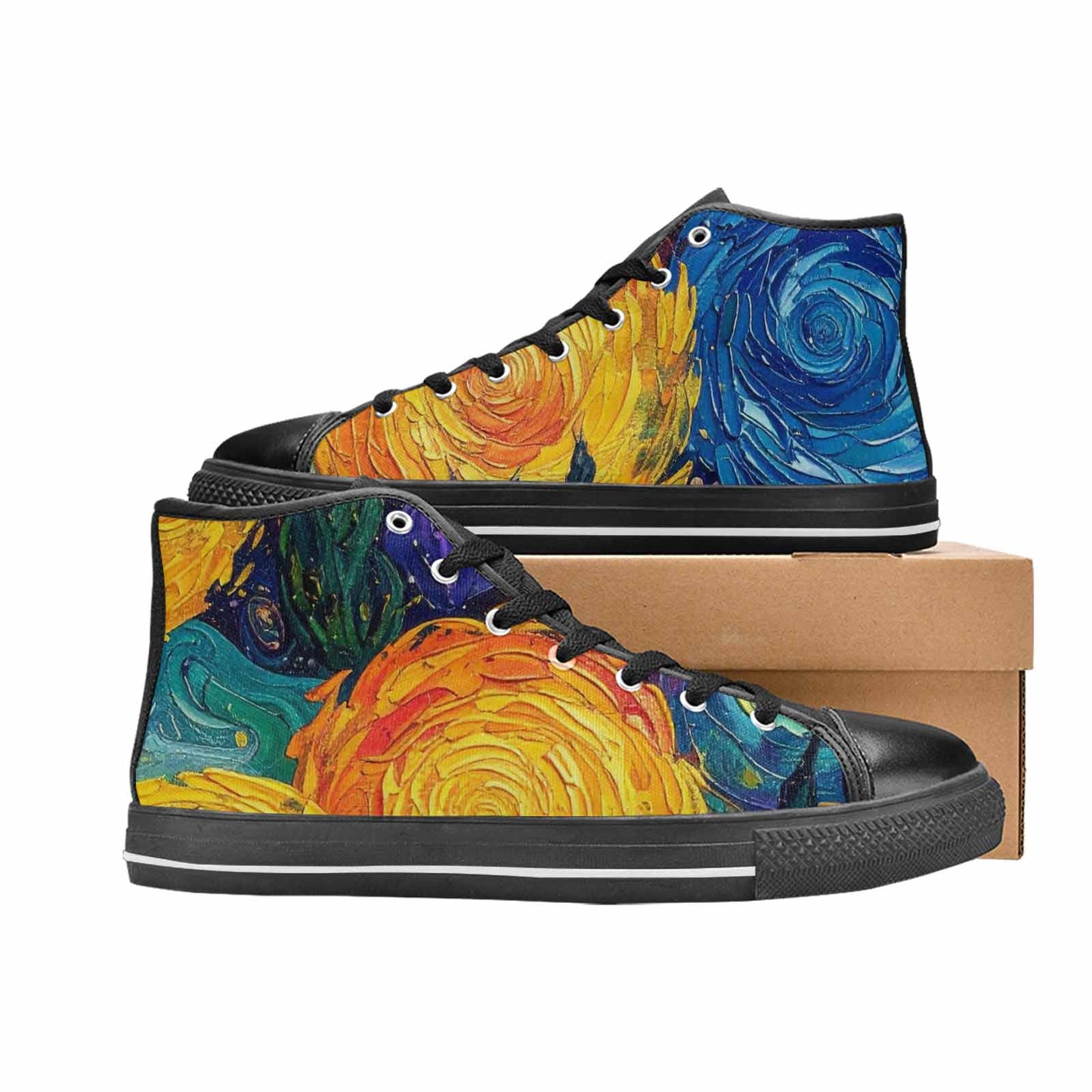 MEN'S Blend All Versions High Top Canvas Aesthetic Custom Shoes