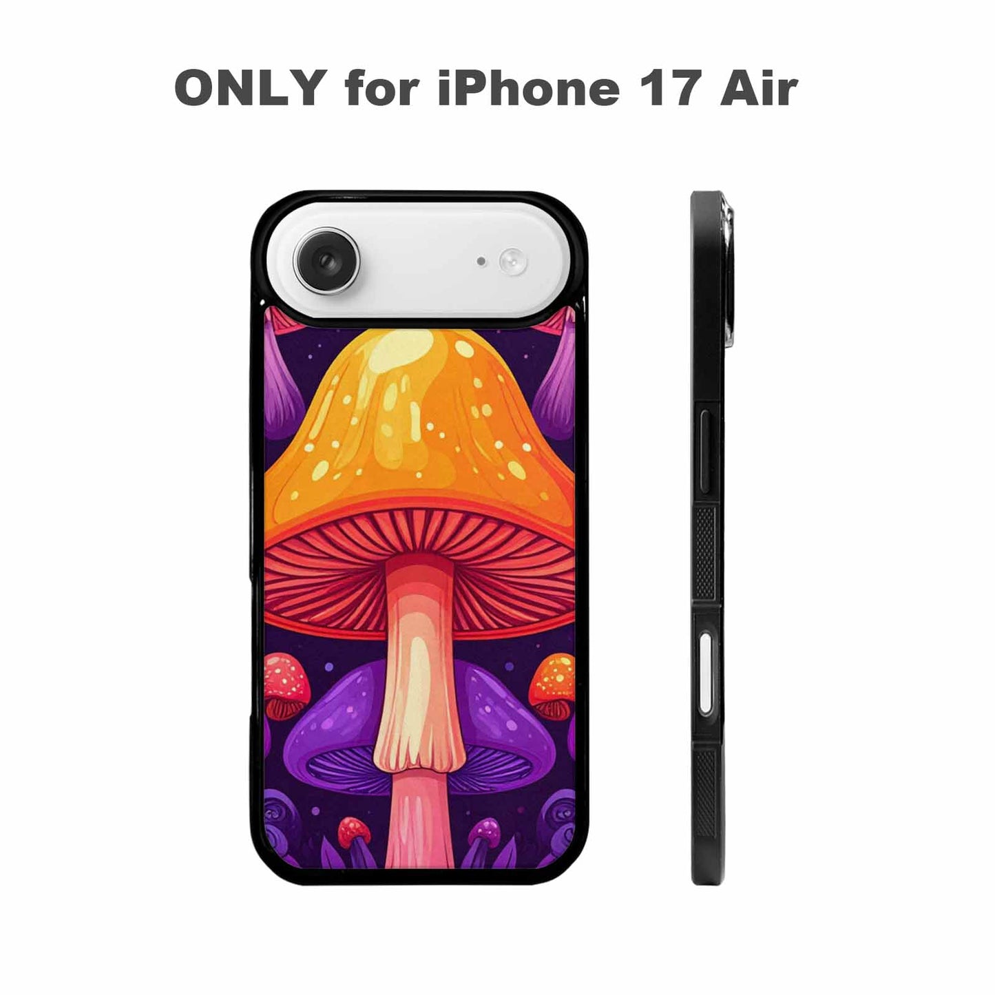 iPhone 17 Air Case — Psychedelic Mushroom Cartoon Pattern Cartoon Cute, Custom Print Case Cover