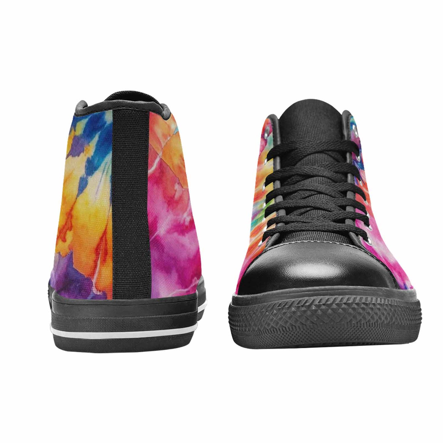MEN'S Tie Dye Swirl High Top Canvas Aesthetic Shoes