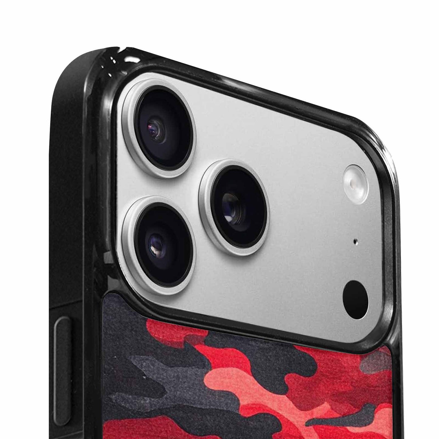 iPhone 17 Pro Max Case — Tactical Camo Red Black Custom Camo, Custom Made Phone Cover