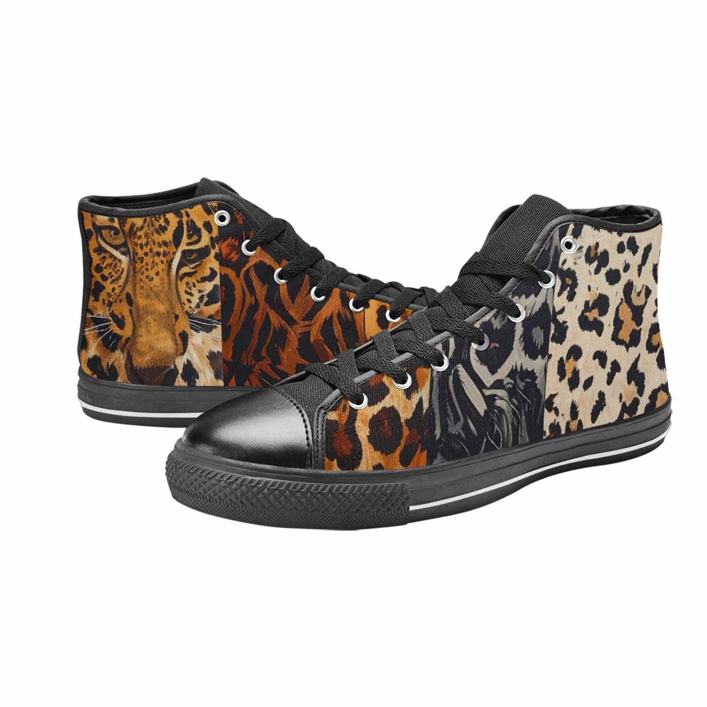 MEN'S Animal Print High Top Canvas Y2K Sneakers