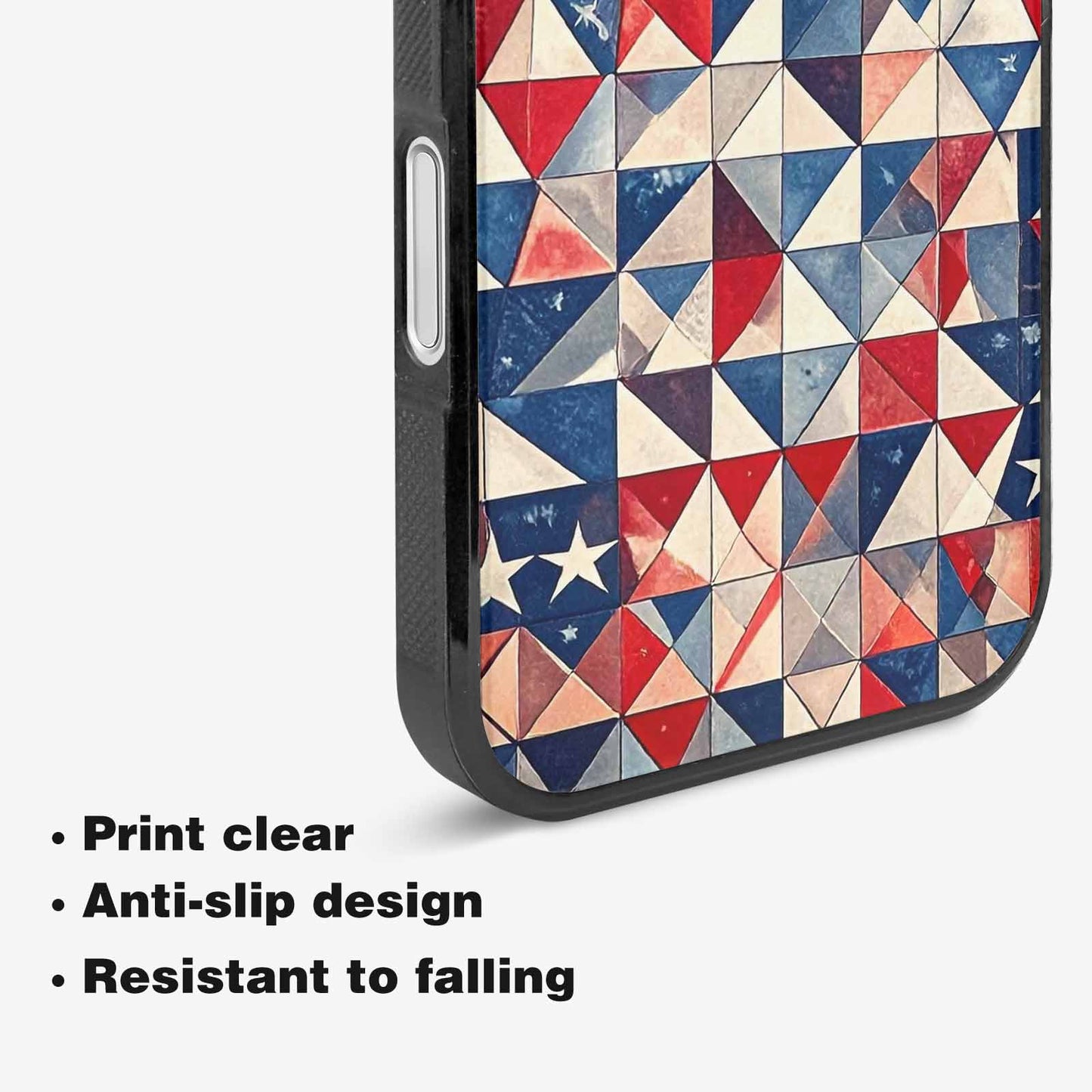 iPhone 16 Plus Case — Small American Flag Stars And Stripes, Custom Made Phone Cover