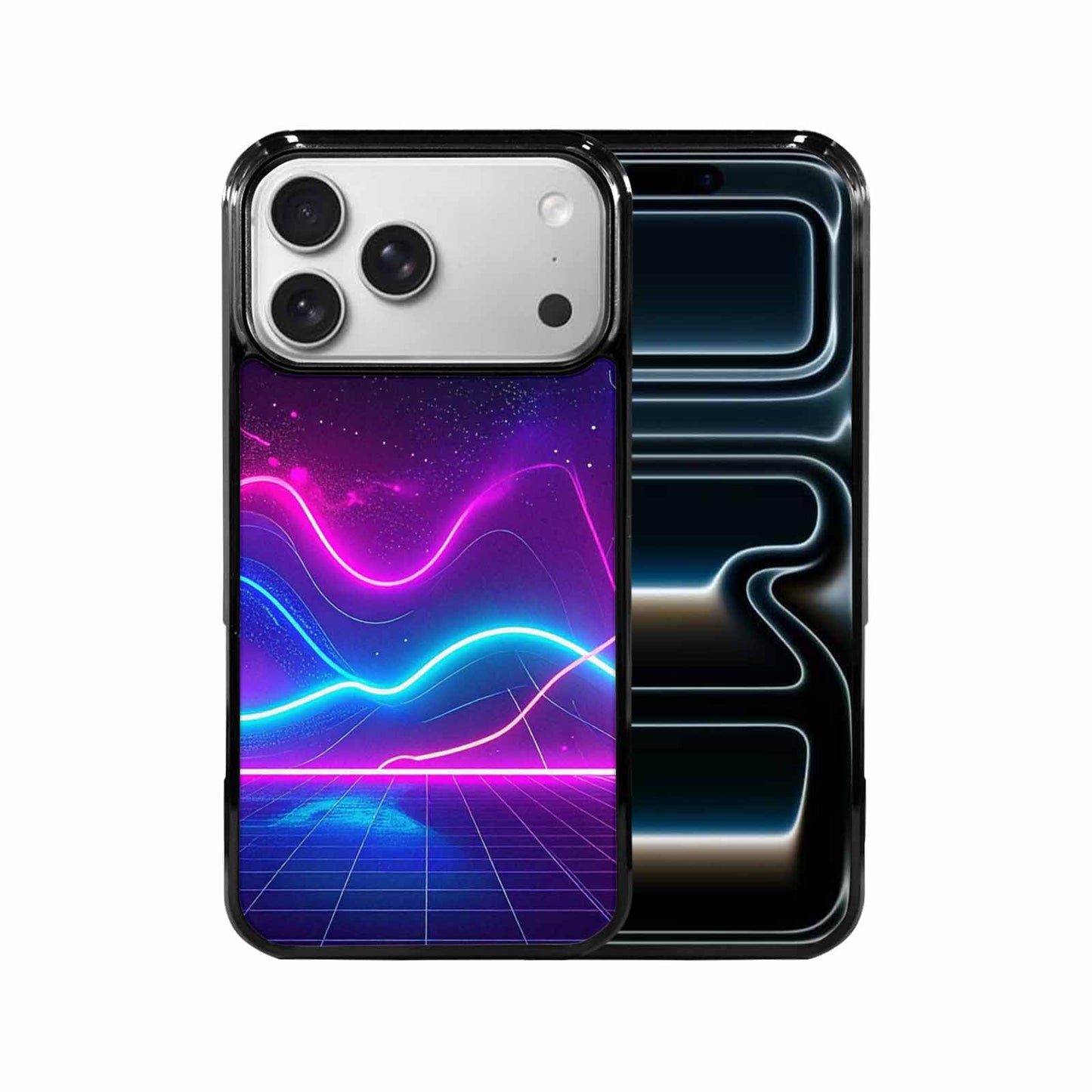 iPhone 17 Pro Max Case — Neon Cartoon Art Pattern Retro Vintage, Customized Protective Case